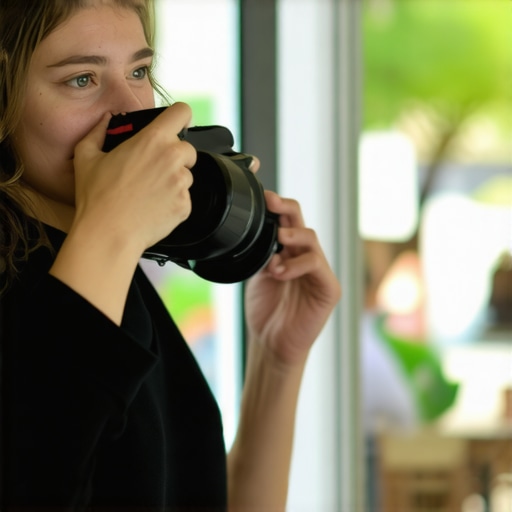 Business owner participating in community event for local SEO