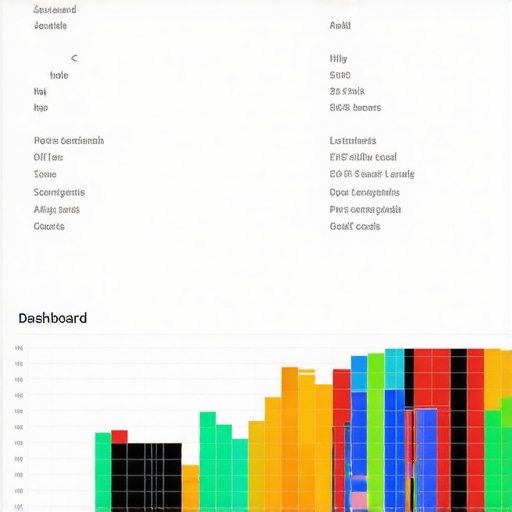 Dashboard showing local search performance metrics