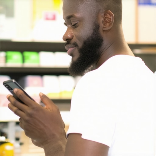 Business owner responding to customer check-ins at a storefront