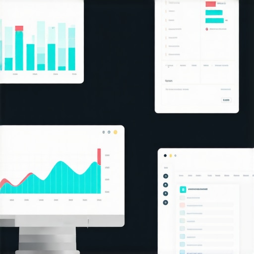 Screenshot of local SEO management tools with ranking graphs and citation reports.