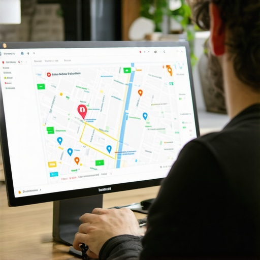 Business owner reviewing local map pack optimization metrics