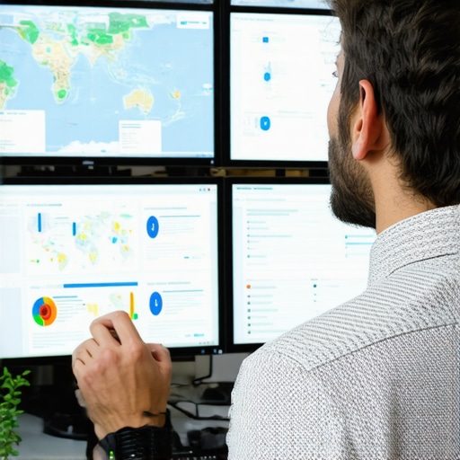 Marketing analyst reviewing local search data and map pack rankings