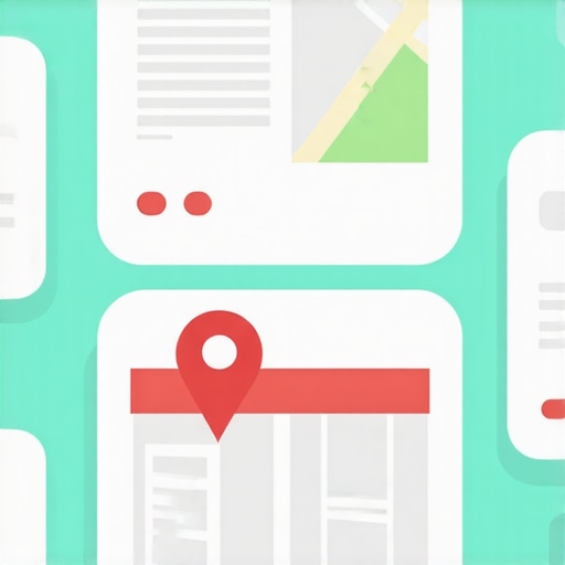 Illustration showing steps to optimize a Google My Business profile for better map pack ranking