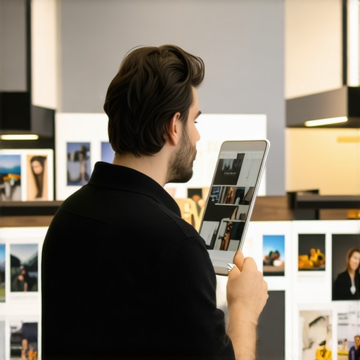 Business owner uploading photos to Google My Business profile