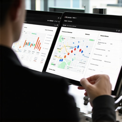 Business owner reviewing local SEO and map pack data