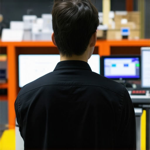 A person setting up API connections on a computer screen for real-time inventory updates.