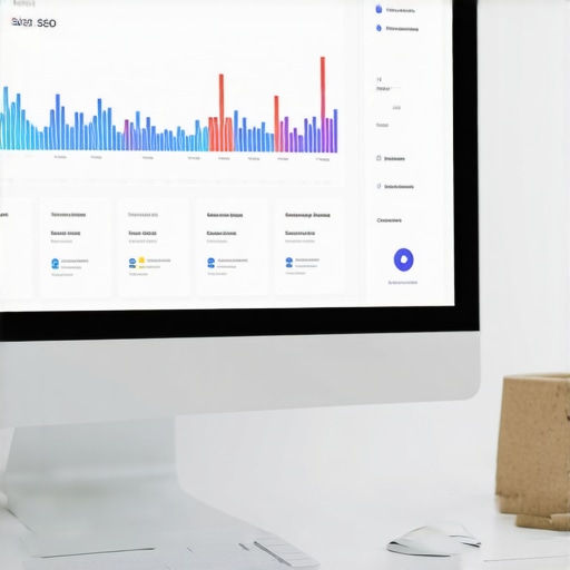 A computer screen showing local SEO analytics and ranking tools.