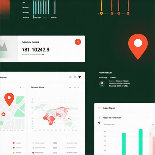 Dashboard displaying real-time local ranking data and signals for business visibility enhancement.