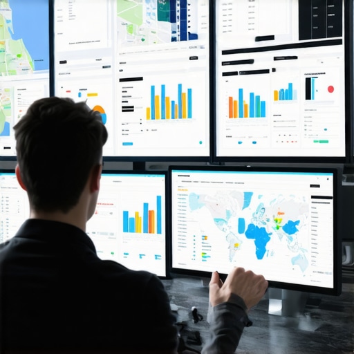 Person reviewing dashboard analytics for map pack rankings and local SEO insights.