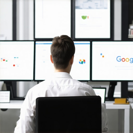 Business owner reviewing local SEO and map pack signals on digital dashboards.