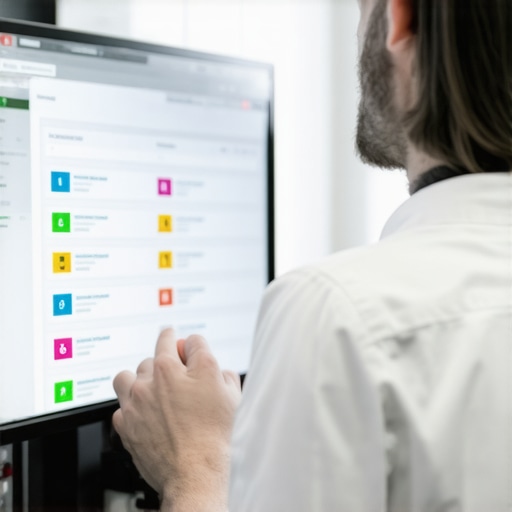 SEO professional using a local grid tracker to monitor map pack placement
