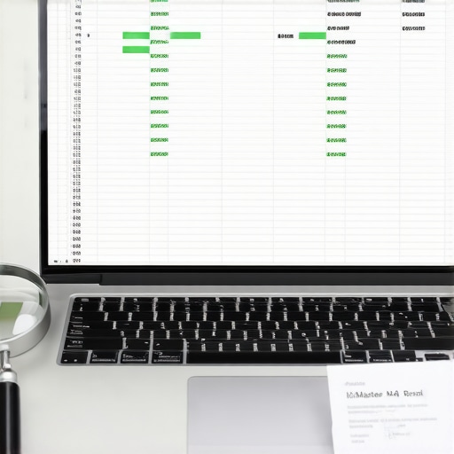 A spreadsheet showing consistent business name address and phone number data for local SEO auditing.