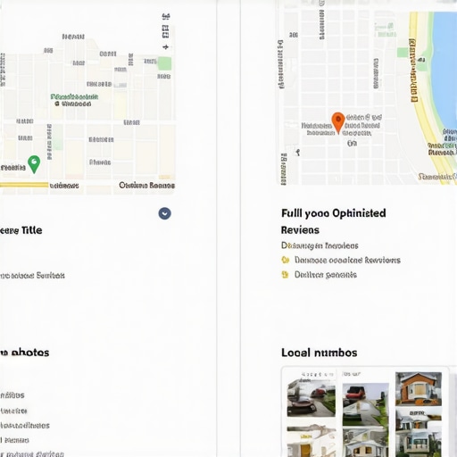 A side-by-side comparison of a generic map listing and a high-performing multi-location business map pack entry.