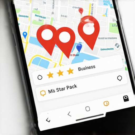 Local pack entry visualization on a mobile device showing top ranked businesses.