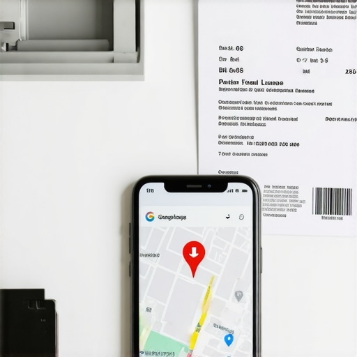 Close-up of business license and utility bills used for Google Business Profile appeal