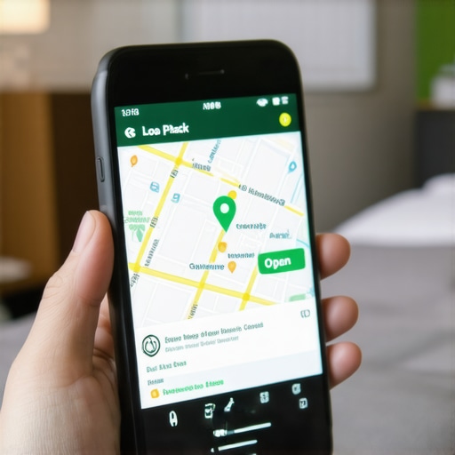 A smartphone screen displaying a top-ranked business in the Google Map Pack with an active open status.
