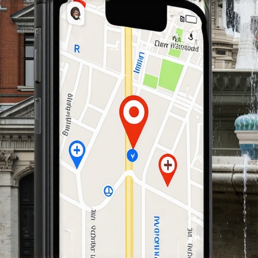 Visual representation of how local landmarks influence business map pack rankings