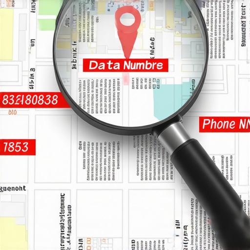 A conceptual image showing how small data errors impact map pack rankings.