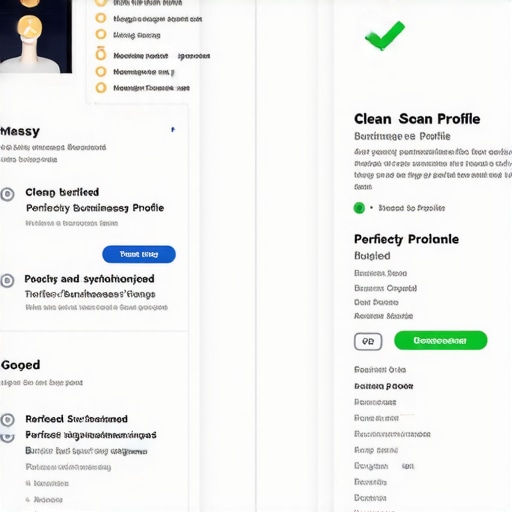 Comparison of inconsistent vs consistent business NAP data for local SEO.