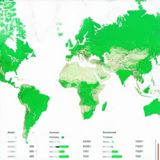 A localized grid tracking tool showing green ranking nodes across a city map for multi-location SEO.