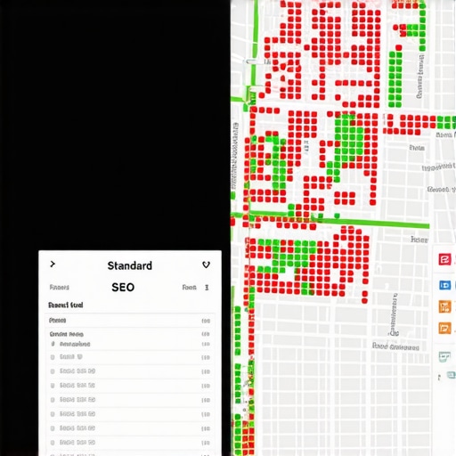 A visual representation of grid-based local ranking data versus traditional SEO reports.