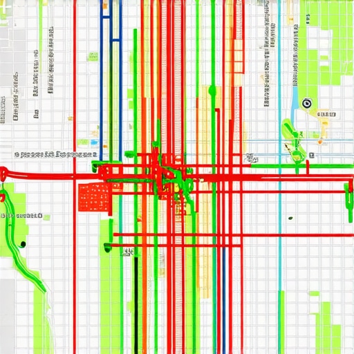 A visual representation of how a business ranks in the Google Map Pack across different geographic points in a city.