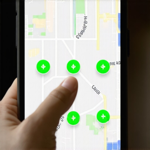 A visual representation of a grid-based local rank tracker showing business visibility across a neighborhood.