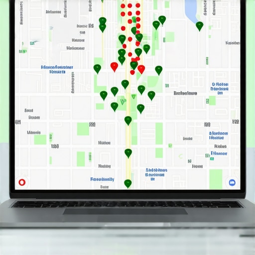 A professional analysis of map pack placement using a local ranking grid tool.