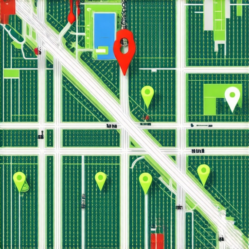 A visual representation of a local SEO grid tracker showing ranking positions across a geographic area.