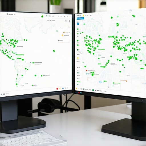 A visual representation of business map pack rankings across a neighborhood grid.
