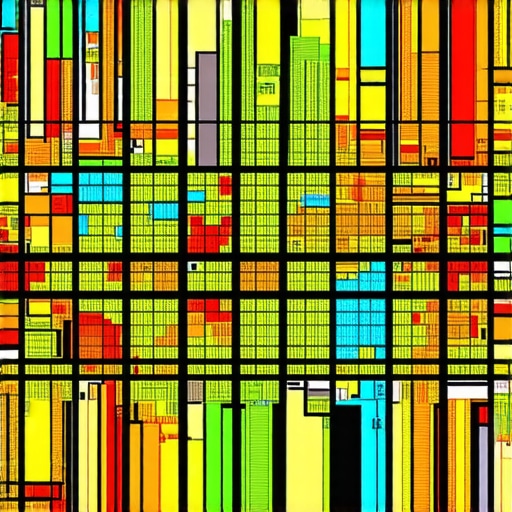 A grid-based heat map showing how a business's local map pack ranking changes based on the searcher's location.