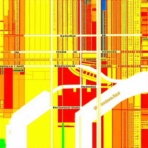 Visual representation of how proximity and crowd density affect map pack placement on a digital city map.
