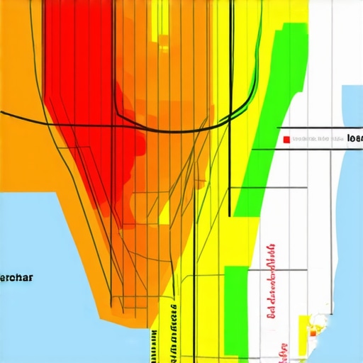 A visual representation of how map pack placement changes based on the user's physical distance from the business.