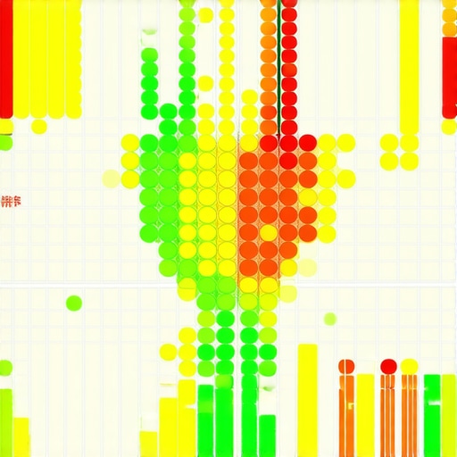 A grid-based ranking tool showing how a business map pack listing performs across different neighborhoods.