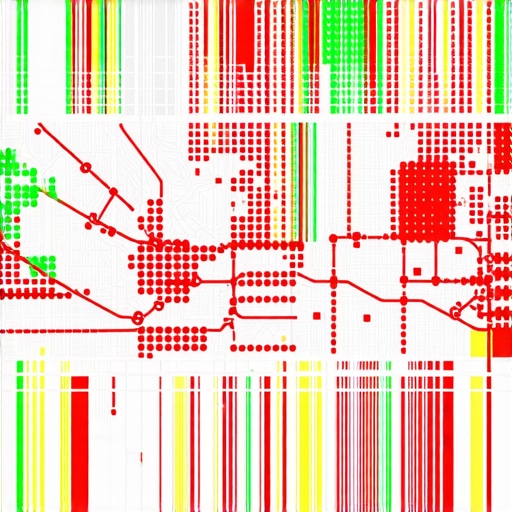 Visual representation of how map pack rankings fluctuate based on searcher proximity.