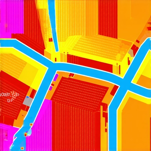 A heatmap showing how business map pack rankings change across a city based on proximity and user signals.
