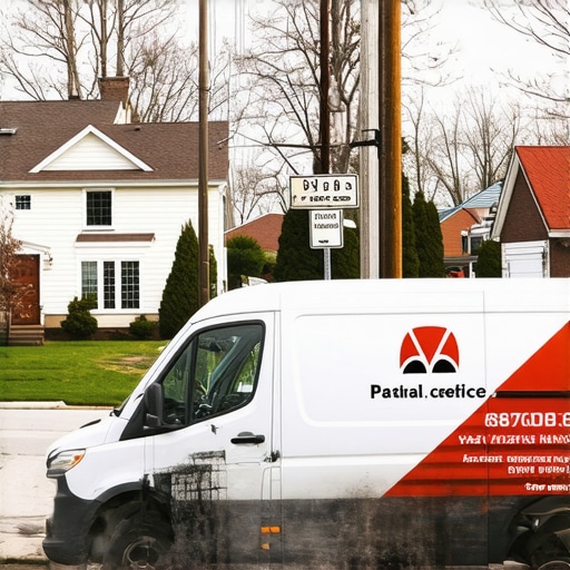A service van parked in a neighborhood to demonstrate local business authority for map rankings.