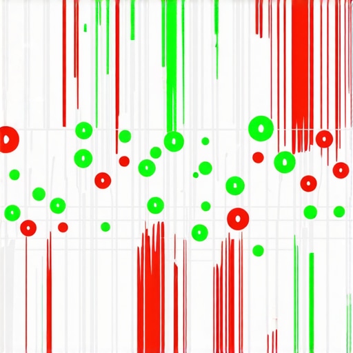 A digital map showing local search ranking positions across a geographic grid.