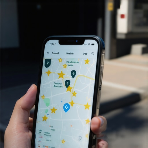 A smartphone showing a successful local pack entry for a business in a city map search.