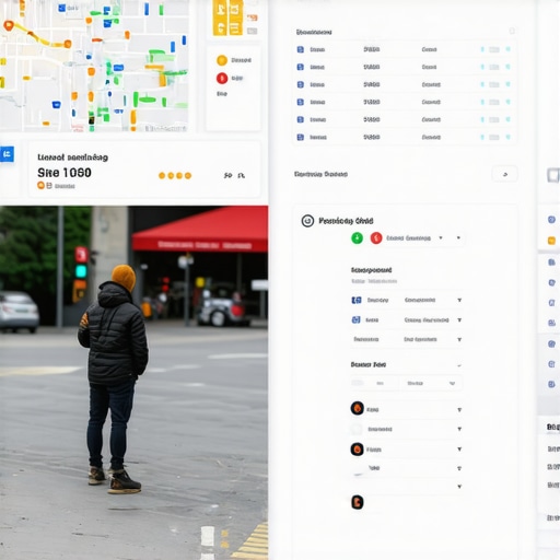 SEO professional tracking business map pack rankings using a geo-grid tool.