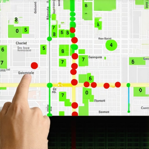 A local search grid showing ranking fluctuations for a business map pack profile.