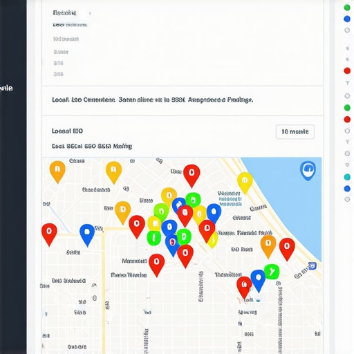 Dashboard showing map pack placement trends.