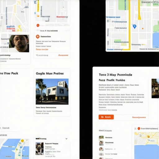 Comparison of optimized vs unoptimized business map pack listings