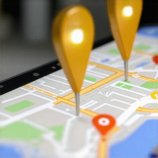 A smartphone displaying a business map pack with a top-ranked listing highlighted.