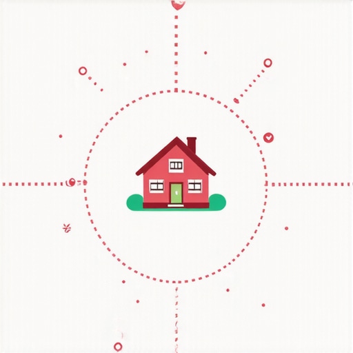 A map diagram illustrating how a tight and realistic service area radius boosts local map pack placement for home-based businesses.