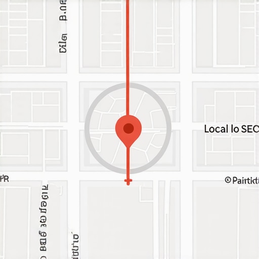 Digital map showing a focused service area radius versus an overextended one for business map pack optimization.