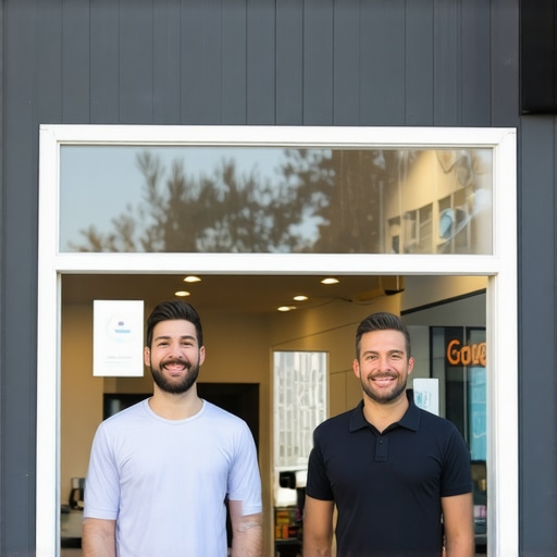 A professional storefront photo being uploaded to a Google Business Profile to improve engagement
