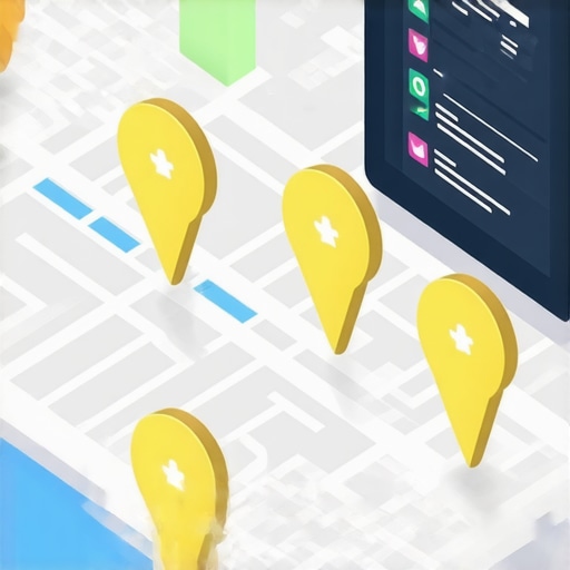 A visualization of review velocity and digital signals affecting local map rankings.