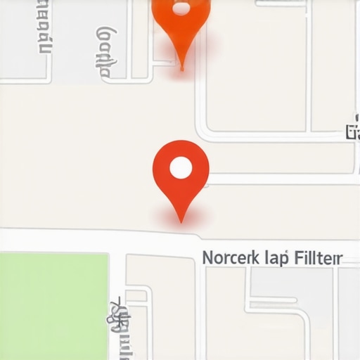 A 3D visualization of the Google Map Pack proximity filter showing how nearby businesses are filtered.