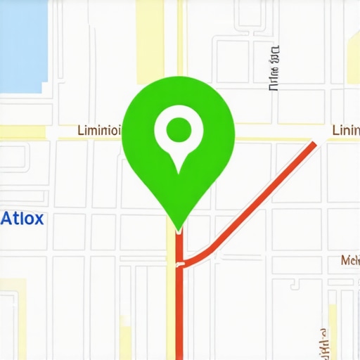 Visual representation of a restricted visibility radius for a local business listing.